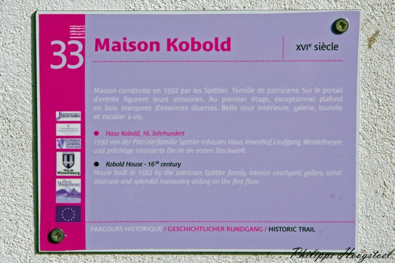 Maison Kobold Xvie Siecle Виссамбур Экстерьер фото